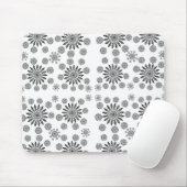 Monochrome Mandala Symfonie: Modern Geometrisch Pa Muismat (Met muis)