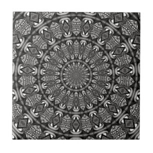 Monochrome Mandala Tegeltje
