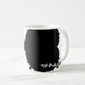 monochrome mandelbrot. koffiemok (Voorkant rechts)