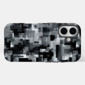 Monochrome Matrix Mozaïek Case-Mate iPhone Case (Achterkant (horizontaal))