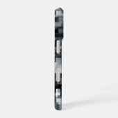 Monochrome Matrix Mozaïek iPhone 16 Hoesje (Rechterkant)