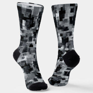 Monochrome Matrix Mozaïek Sokken