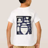 Monochrome medische pictogrammen instellen t-shirt (Achterkant)