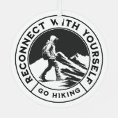 Monochrome metalen Ornament voor wandelaars (Achterkant)