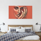 Monochrome minimalisme canvas kunst (Insitu (Slaapkamer))