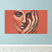 Monochrome minimalisme canvas kunst (Insitu (Houten vloer))