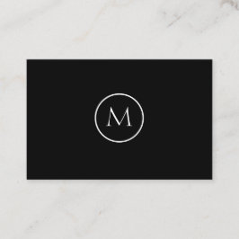Monochrome minimalistische monogrammen: Elegant Bl Visitekaartje