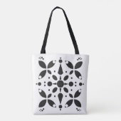 monochrome minimalistische symmetrie-Canvas tas (Achterkant)