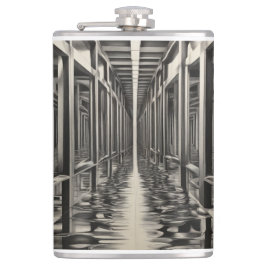 Monochrome Mirage/Artistic Flask Heupfles