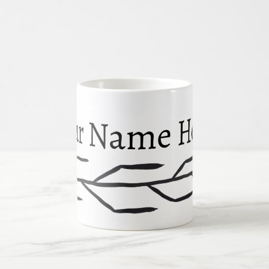 Monochrome Mok van inktvertakking (Center)