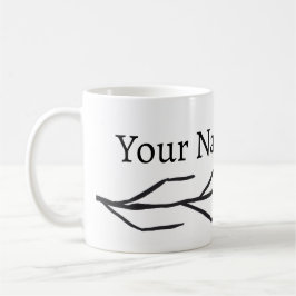 Monochrome Mok van inktvertakking