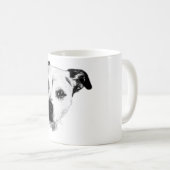 Monochrome Mok van Terrier Mix (Voorkant rechts)