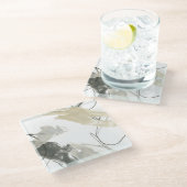 Monochrome Momentum Glazen Onderzetter (Schuin)