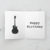Monochrome muziek Elektrische gitaarnaam Joshua Kaart (Binnen)