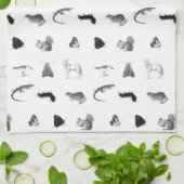 Monochrome Nature Tea Towel Theedoek (Gevouwen)