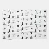 Monochrome Nature Tea Towel Theedoek (Horizontaal)