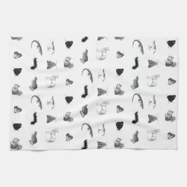 Monochrome Nature Tea Towel Theedoek