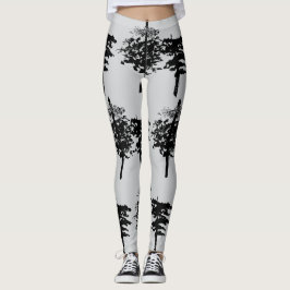 Monochrome Natuur Walk: Winter Branch Leggings