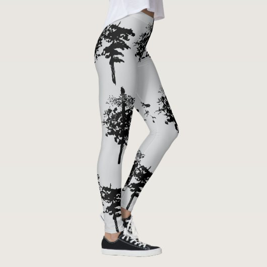 Monochrome Natuur Walk: Winter Branch Leggings (Rechts)