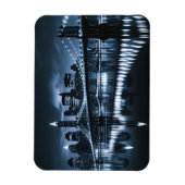 Monochrome New York Skyline Nightscape Magneet (Verticaal)