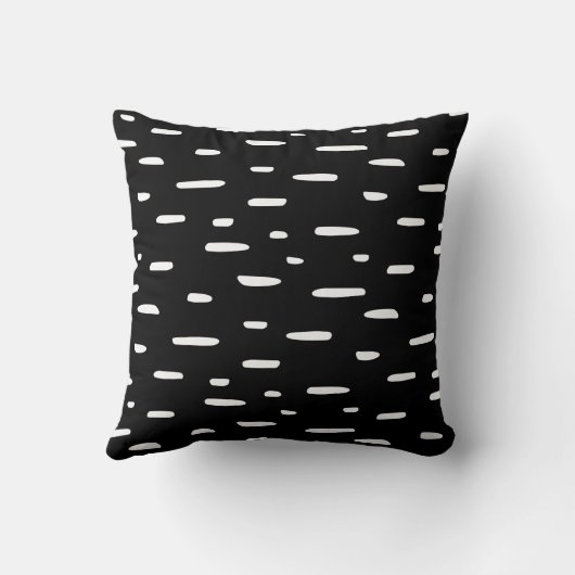 Monochrome | Omkeerbare zwarte en witte tinten Kussen (Achterkant)