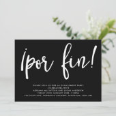 Monochrome openharding! Verlovingsfeest Kaart (Staand voorkant)