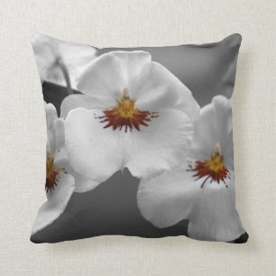 Monochrome orchideeën American MoJo Pillow Kussen