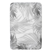 Monochrome Palm Bliss 1 #tropisch #kunst Badmat (Voorkant Verticaal)