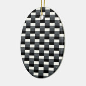 Monochrome Pattern of Gray, Grey, Black and White Keramisch Ornament (Links)