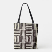 Monochrome penseelstreek Art Tas (Achterkant)