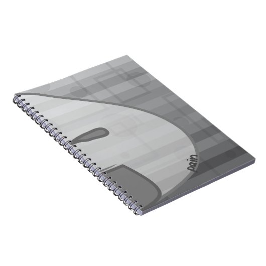 Monochrome pijn notitieboek (Rechterzijde)