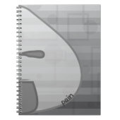 Monochrome pijn notitieboek (Voorkant)