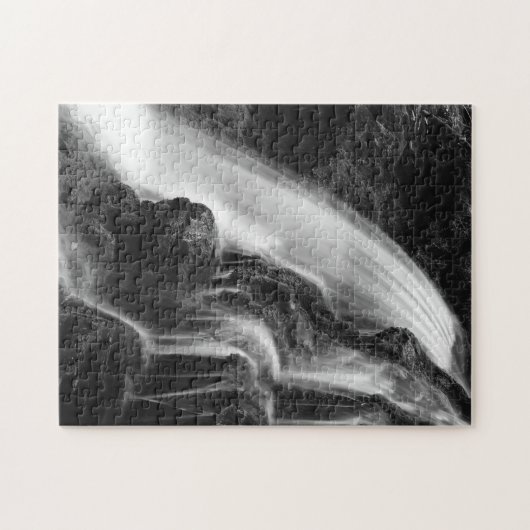 Monochrome Poconos Waterval Legpuzzel (Horizontaal)