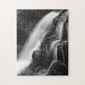 Monochrome Poconos Waterval Legpuzzel (Verticaal)