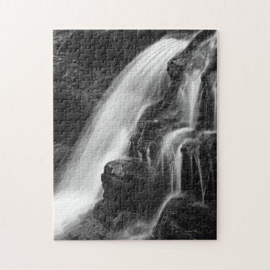 Monochrome Poconos Waterval Legpuzzel (Verticaal)