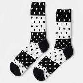 Monochrome poka Dots Crew Socks Sokken (Links)