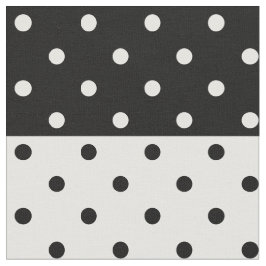 Monochrome poka Dots Fabric Stof
