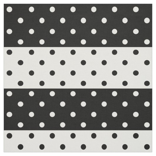 Monochrome poka Dots Fabric Stof (Swatch)