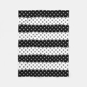 Monochrome poka Dots Fleece Blanket Deken (Voorkant)