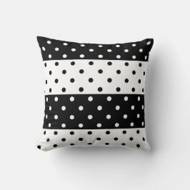 Monochrome poka Dots Pillow Kussen
