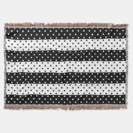 Monochrome pokadots deken