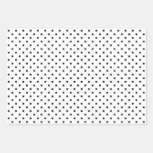 Monochrome pokadots Reeks papierblad Inpakpapier Vel (Voorkant 3)