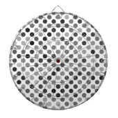 Monochrome poladots (zwart-wit Stip) Dartbord (Voorkant)