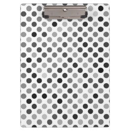 Monochrome poladots (zwart-wit Stip) Klembord