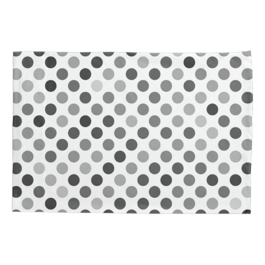Monochrome poladots (zwart-wit Stip) Kussensloop (Achterkant)