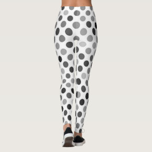 Monochrome poladots (zwart-wit Stip) Leggings