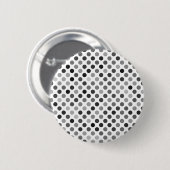 Monochrome poladots (zwart-wit Stip) Ronde Button 5,7 Cm (Voorkant /achterkant)