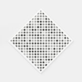 Monochrome poladots (zwart-wit Stip) Servet (Hoek)
