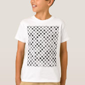 Monochrome poladots (zwart-wit Stip) T-shirt (Voorkant)