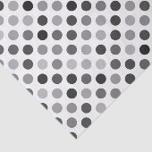 Monochrome poladots (zwart-wit Stip) Tissuepapier (Detail)